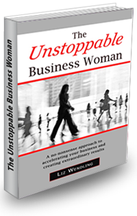 Liz's Book, The Unstoppable Business Woman. Book cover.