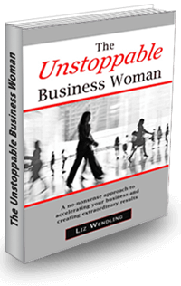 Liz's Book, The Unstoppable Business Woman. Book cover.